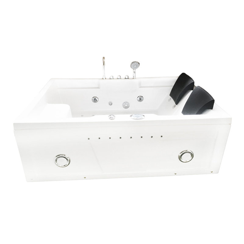 Simba USA 71" x 48" Corner Whirlpool Bathtub Wayfair